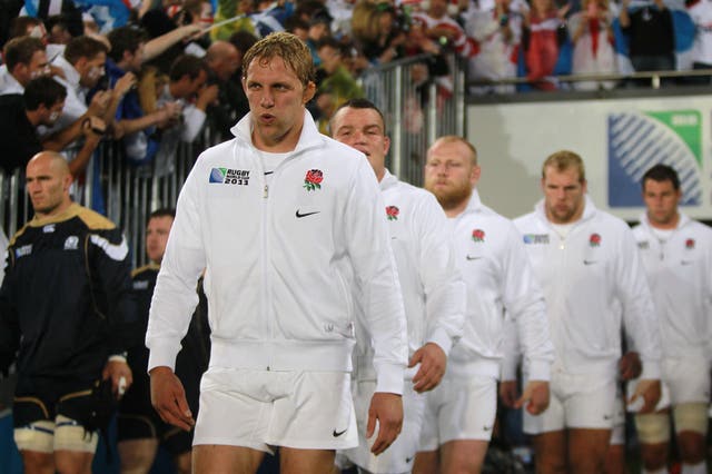 Lewis Moody captained England at the 2011 World Cup