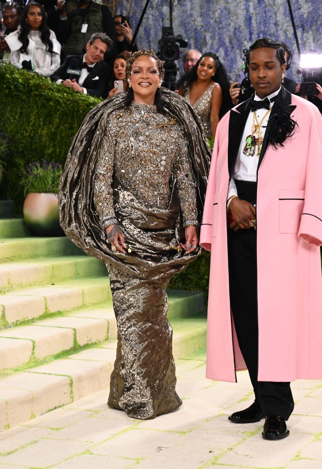 A$AP Rocky and Rihanna at the Met Gala
