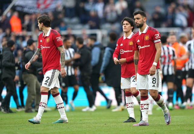 Manchester United were well beaten at Newcastle