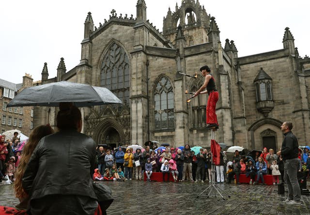 Performers at the Edinburgh Fringe Festival