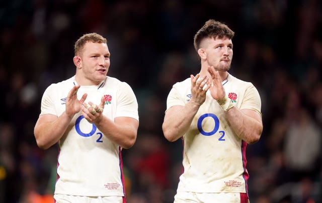 Sam Underhill (left) is a leading contender to replace Tom Curry at openside