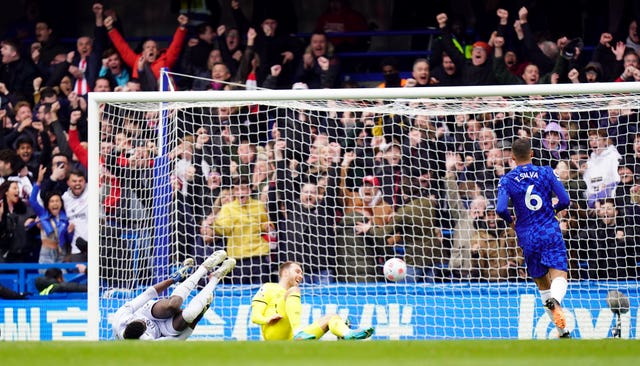 Christian Eriksen scores in Brentford's 4-1 thrashing of Chelsea at Stamford Bridge