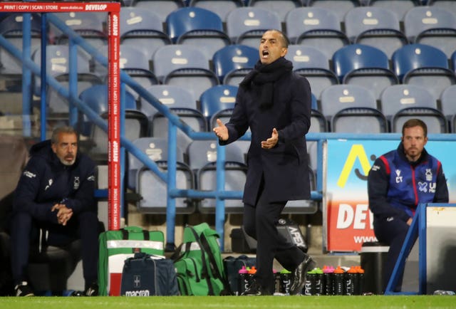 Forest boss Sabri Lamouchi shows his frustration