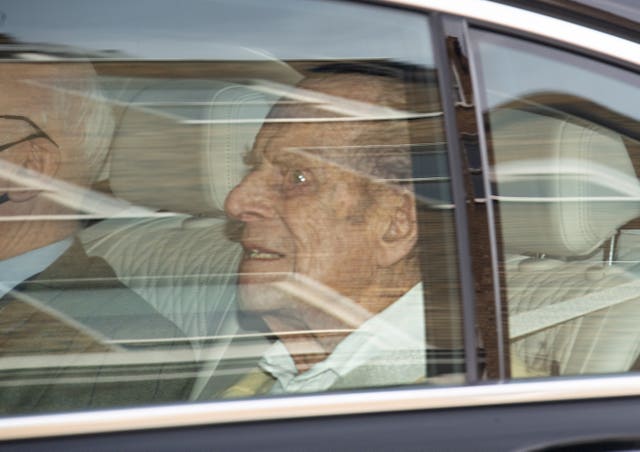 Duke of Edinburgh admitted to hospital