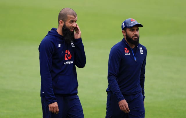 Moeen Ali, left, and Adil Rashid are England's front-line spinners