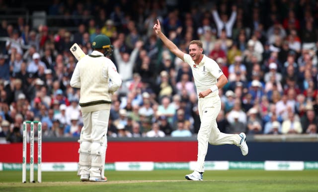 Stuart Broad was also in the wickets