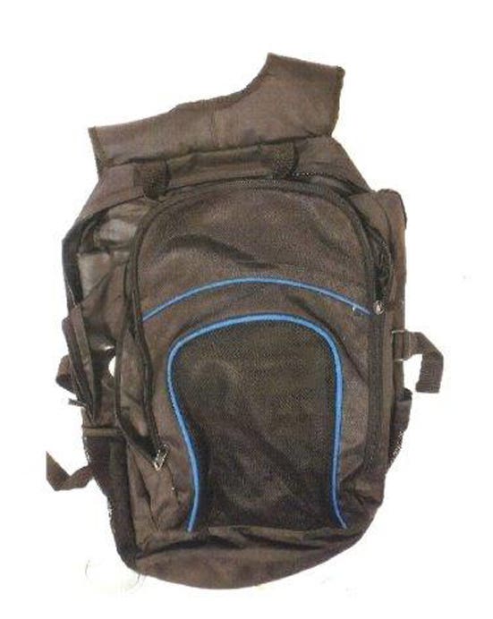 A rucksack found at the property 