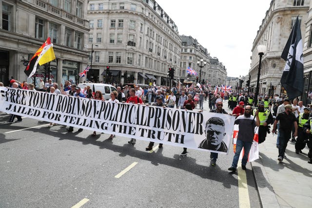 Tommy Robinson protests