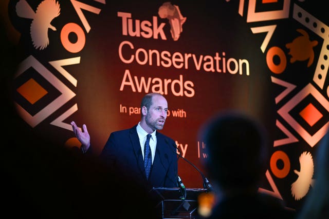 The Prince of Wales speaks at the Tusk Conservation Awards 