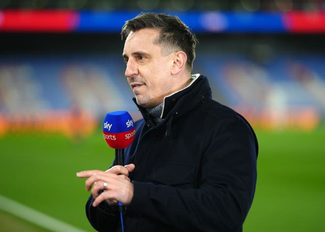 Gary Neville in his punditry role