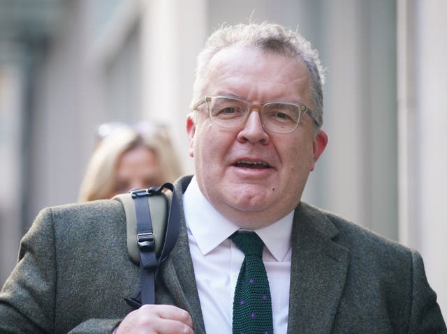 Lord Watson leaving an earlier hearing in the case at the Rolls Building in London (Yui Mok/PA)