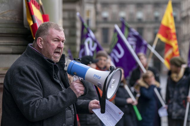Trade union protest – Glasgow