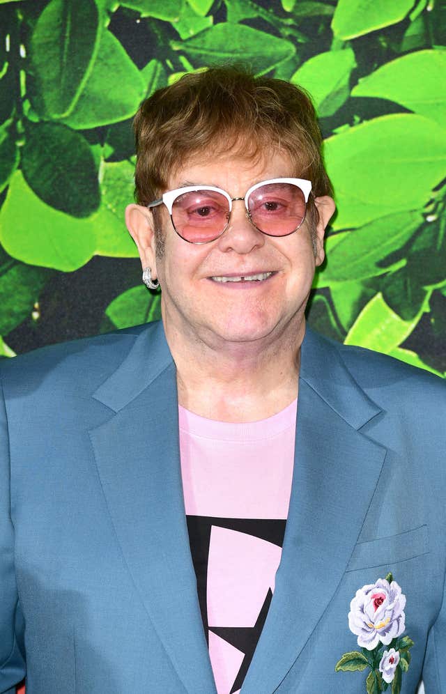 Sir Elton John (Ian West/PA)