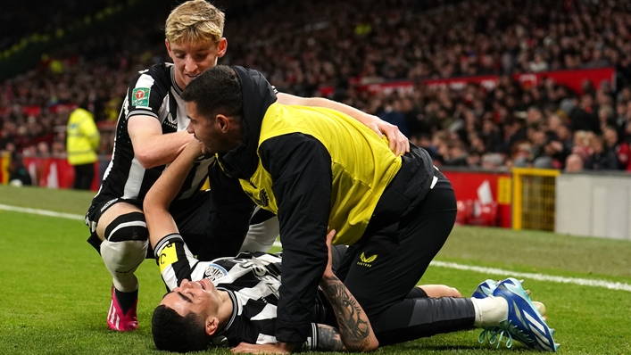 Newcastle romped to a 3-0 win at Old Trafford (Martin Rickett/PA)
