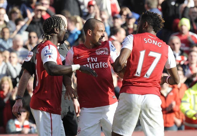 Theo Walcott scored twice as Arsenal came from behind to thrash Spurs in 2012.