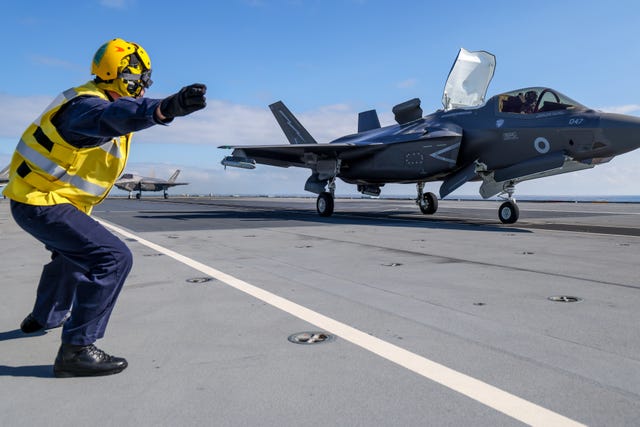 Royal Navy planes intercept a Russian military aircraft