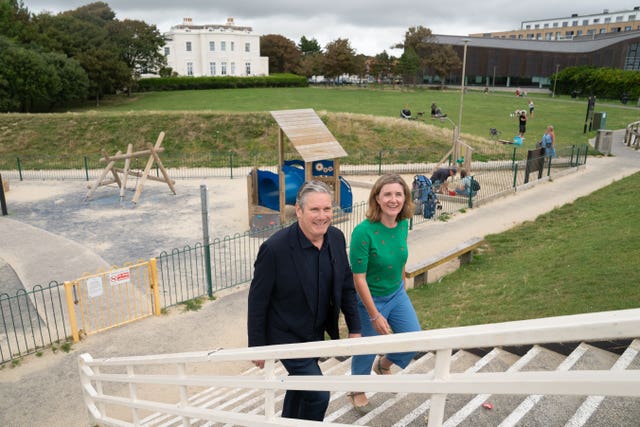 Keir Starmer visits Worthing