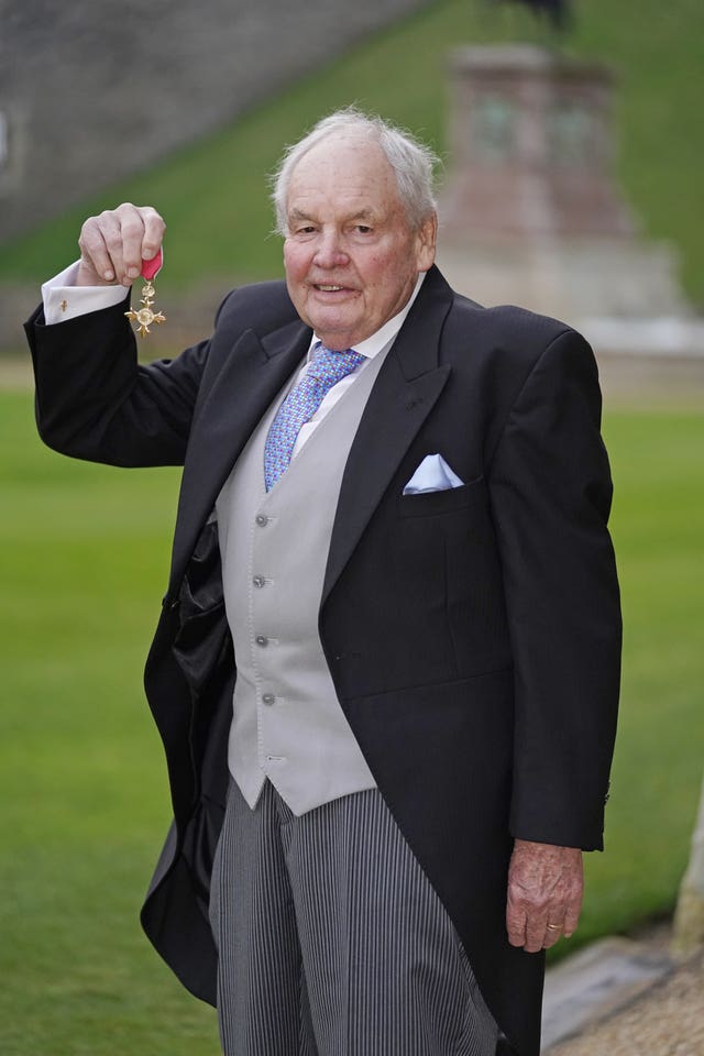 Tony Hatch with the OBE