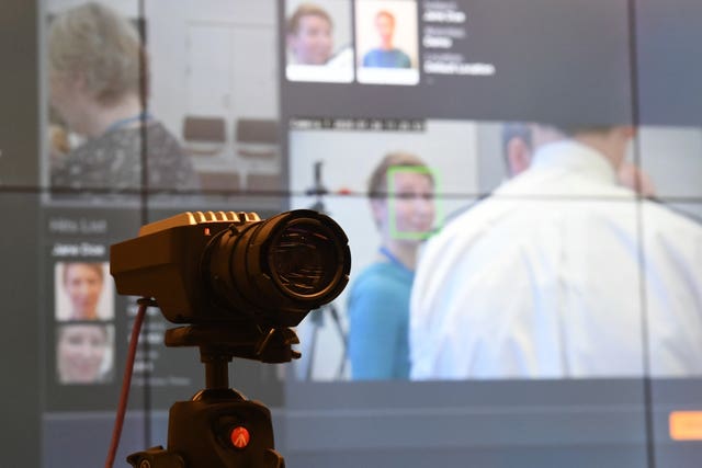 A camera used during trials at Scotland Yard for the new facial recognition system (Stefan Rousseau/PA)