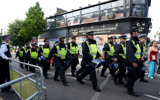 Police officers in Ladbroke Grove