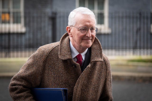 Secretary of State for Northern Ireland Hilary Benn in Downing Street