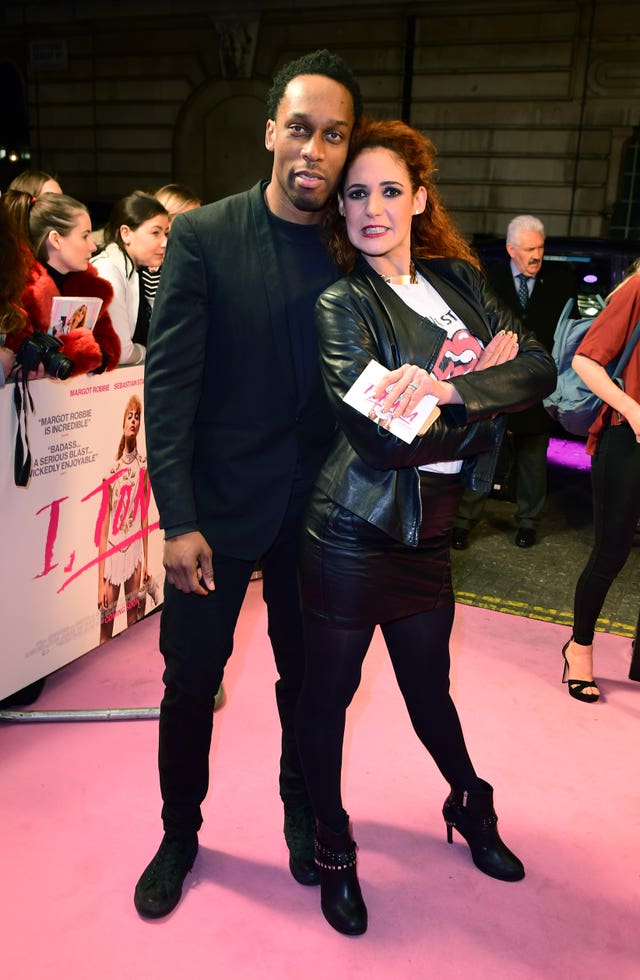 Lamar Obika and Melody Le Moal pose on the red carpet (Ian West/PA)