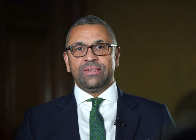 Foreign Secretary James Cleverly