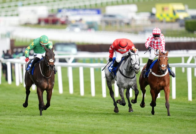 Jango Baie (right) flew home to win the Arkle 