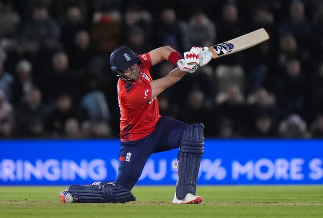 Liam Livingstone batting for England