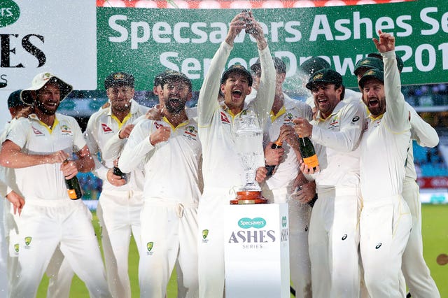 Australia retained the urn following a 2-2 series draw in England in 2019 (Mike Egerton/PA)