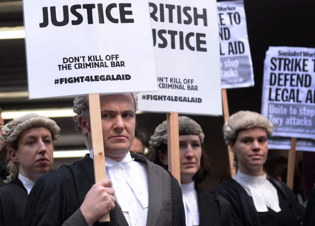 Legal aid walk-out