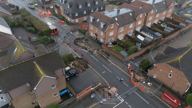 The scene in Godstone 