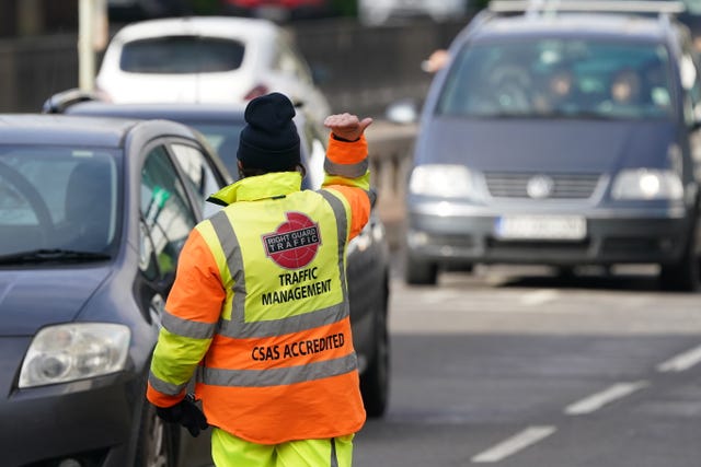 A traffic management worker at the Port of Dover