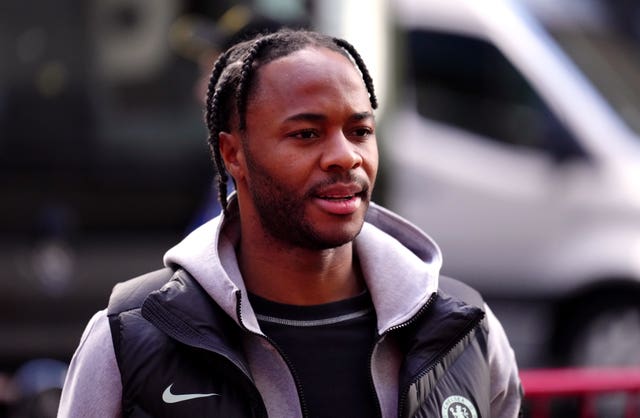 Raheem Sterling arriving at the stadium ahead of Chelsea's trip to Brentford