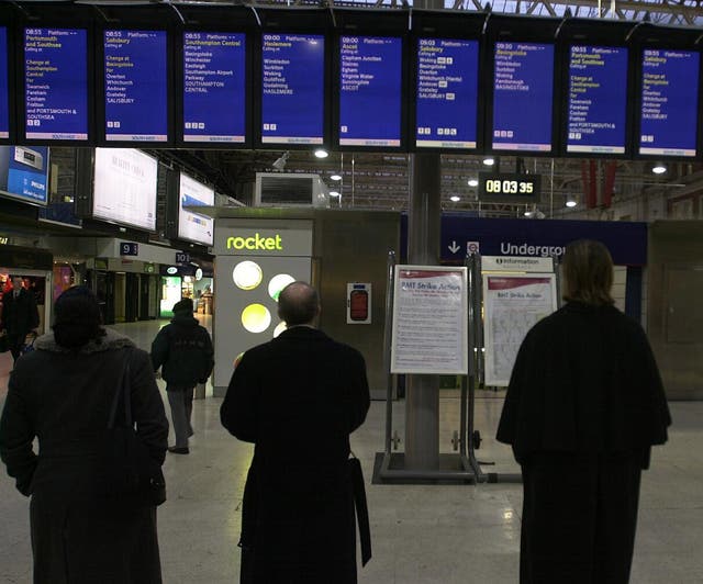 Waterloo train strike