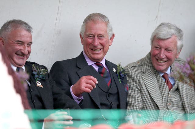 Prince Charles attends Ballater Highland Games