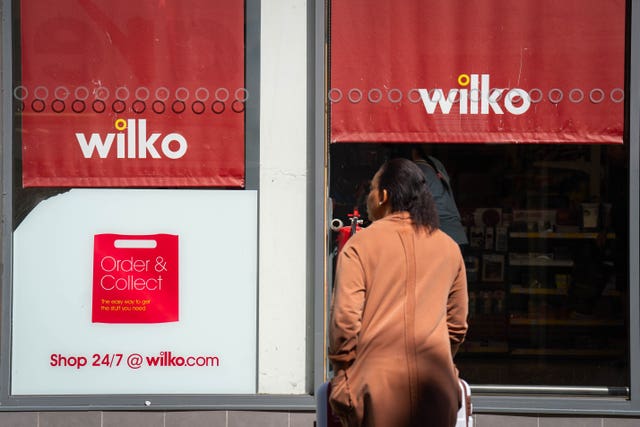 A general view of a Wilko store in Northampton, Northamptonshire
