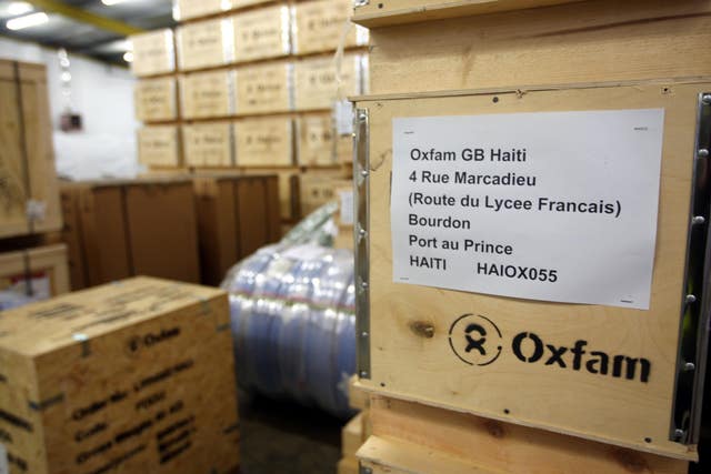 Oxfam aid for Haiti
