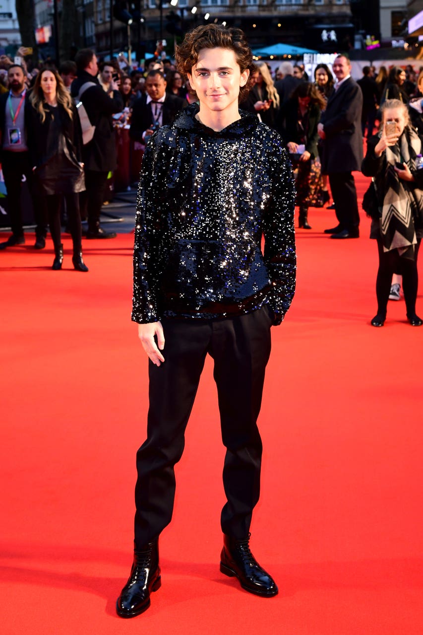 timothee chalamet black shirt