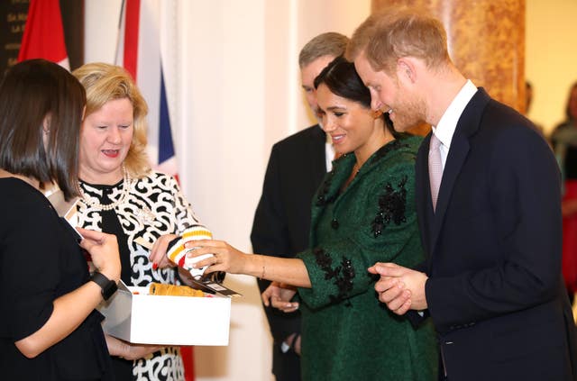 The Duke and Duchess of Sussex received baby gifts from Canadian High Commissioner to the United Kingdom Janice Charette