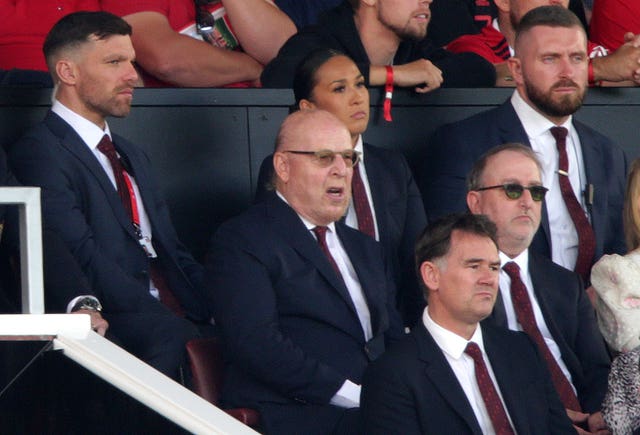 Manchester United majority owner Avram Glazer in the stands during the Premier League match at Old Trafford in August