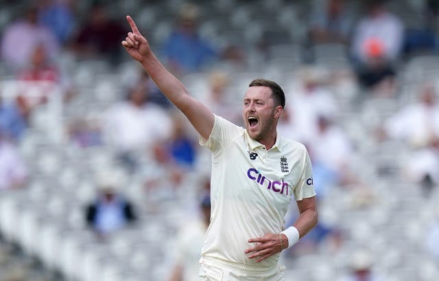 Ollie Robinson took two wickets on debut 