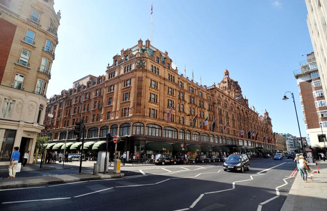 Harrods department store in Knightsbridge