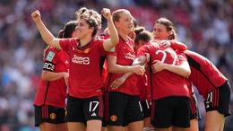 Manchester United’s Lucia Garcia (centre) celebrates (Adam Davy/PA)