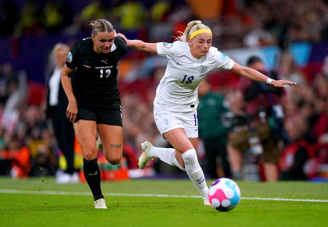Chloe Kelly in action against Austria