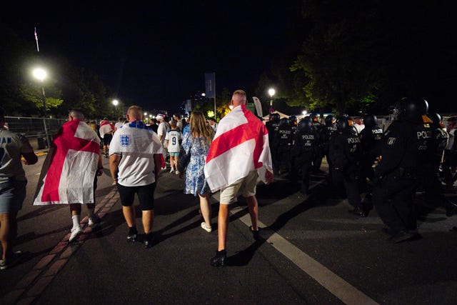 England fans at Euro 2024