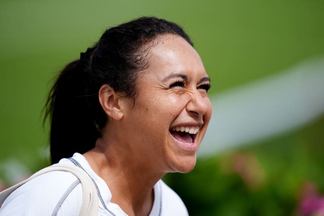 Heather Watson laughs