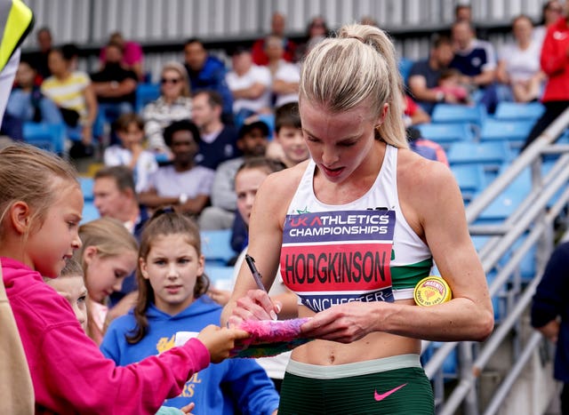Keely Hodgkinson progressed to the 800m final 