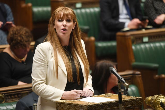 Angela Rayner in the House of Commons