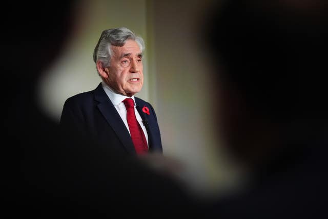 Former prime minister Gordon Brown has written about the airport (James Manning/PA)